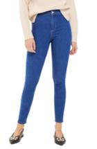 Women's Topshop Joni High Waist Ankle Skinny Jeans X 32 - Blue