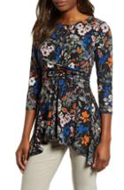 Women's Chaus Woodblock Paisley Bell Sleeve Blouse