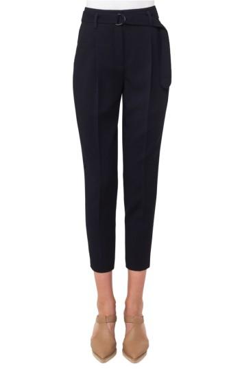 Women's Akris Punto Fred Wool Gabardine Crop Pants - Blue