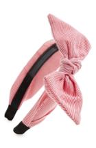 Cara Stripe Headband, Size - Red