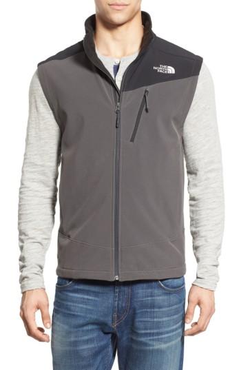 Men's The North Face 'apex Shellrock' Active Fit Wind Resistant Dwr Vest, Size - Grey