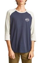 Men's Brixton Garth Baseball T-shirt, Size - Blue