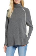 Women's Vineyard Vines Raglan Sleeve Cashmere Turtleneck - Grey