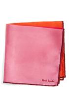 Men's Paul Smith Silk Pocket Square, Size - Pink