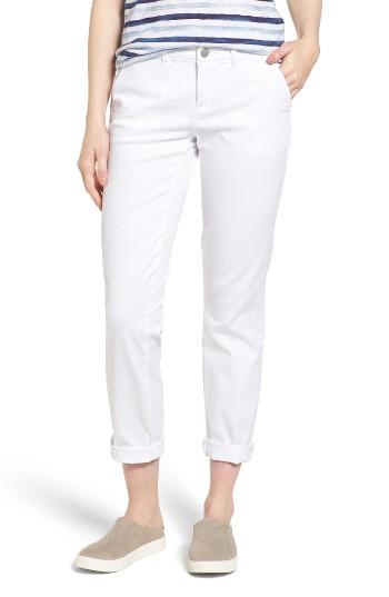 Women's Caslon Boyfriend Chinos - White