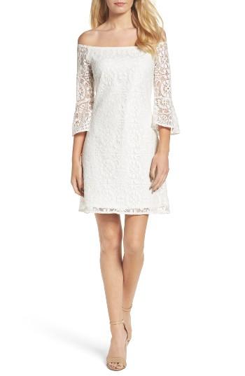 Women's Nsr Lace A-line Dress - White