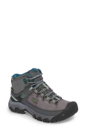 Women's Keen Targhee Exp Mid Waterproof Hiking Shoe .5 M - Grey
