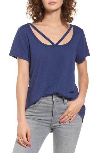 Women's Bp. V-strap Tee, Size - Blue