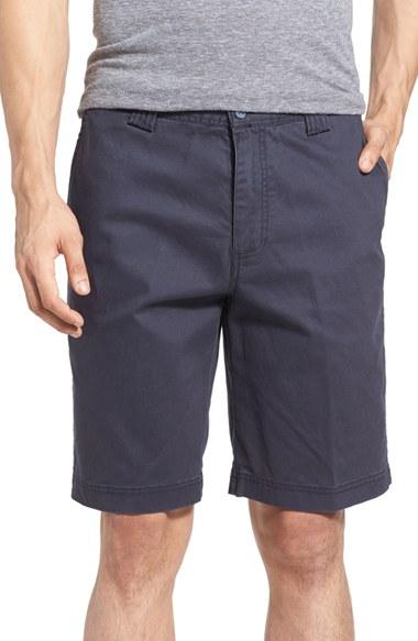 Men's Tori Richard 'carmel' Trim Fit Stretch Twill Shorts - Blue