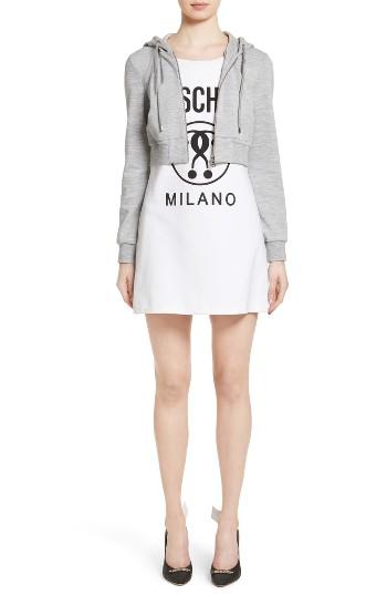 Women's Moschino Logo T-shirt Dress With Attached Jacket