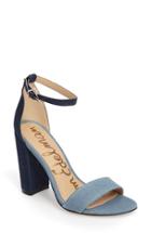 Women's Sam Edelman Yaro Ankle Strap Sandal .5 M - Blue