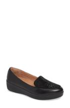 Women's Fitflop Crystal Embellished Sneakerloafer Slip-on .5 M - Black