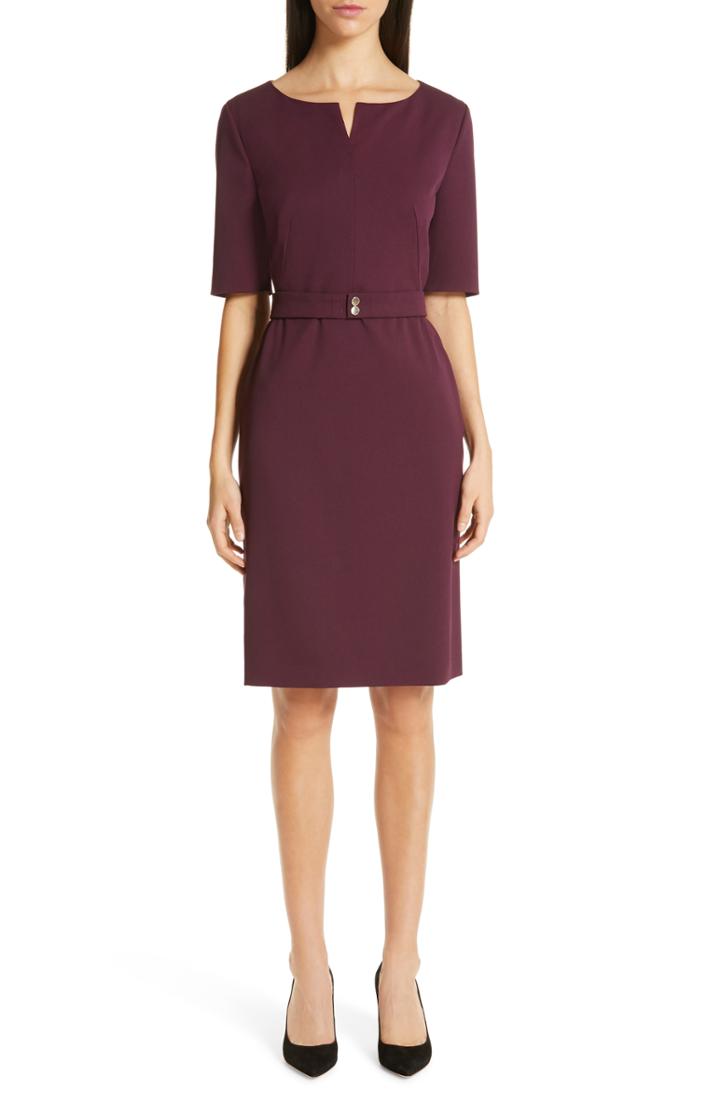 Women's Boss Debaly Sheath Dress - Purple