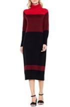 Women's Vince Camuto Colorblock Turtleneck Sweater Dress - Red