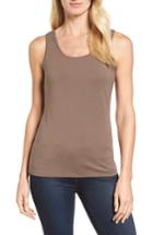 Petite Women's Nic+zoe 'perfect' Tank, Size P - Brown