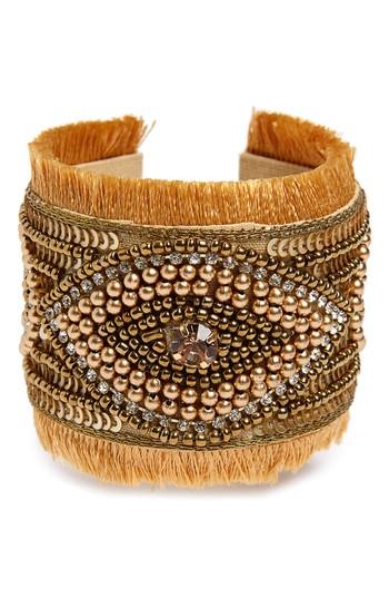 Women's Panacea Beaded Fringe Cuff Bracelet