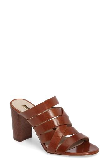 Women's Louise Et Cie Strappy Slide Sandal .5 M - Brown