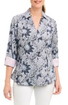 Women's Foxcroft Taylor Summer Floral Shirt