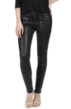 Women's Paige Edgemont Zip Coated High Waist Ultra Skinny Jeans - Black