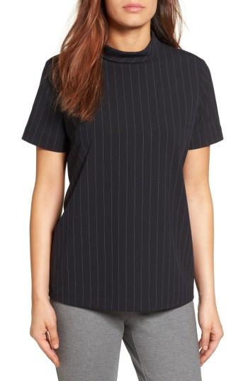 Women's Halogen Split Back Top, Size - Blue