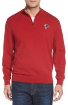 Men's Cutter & Buck Atlanta Falcons - Lakemont Regular Fit Quarter Zip Sweater - Red