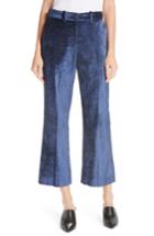 Women's Rag & Bone Libby Velvet Crop Flare Pants - Blue