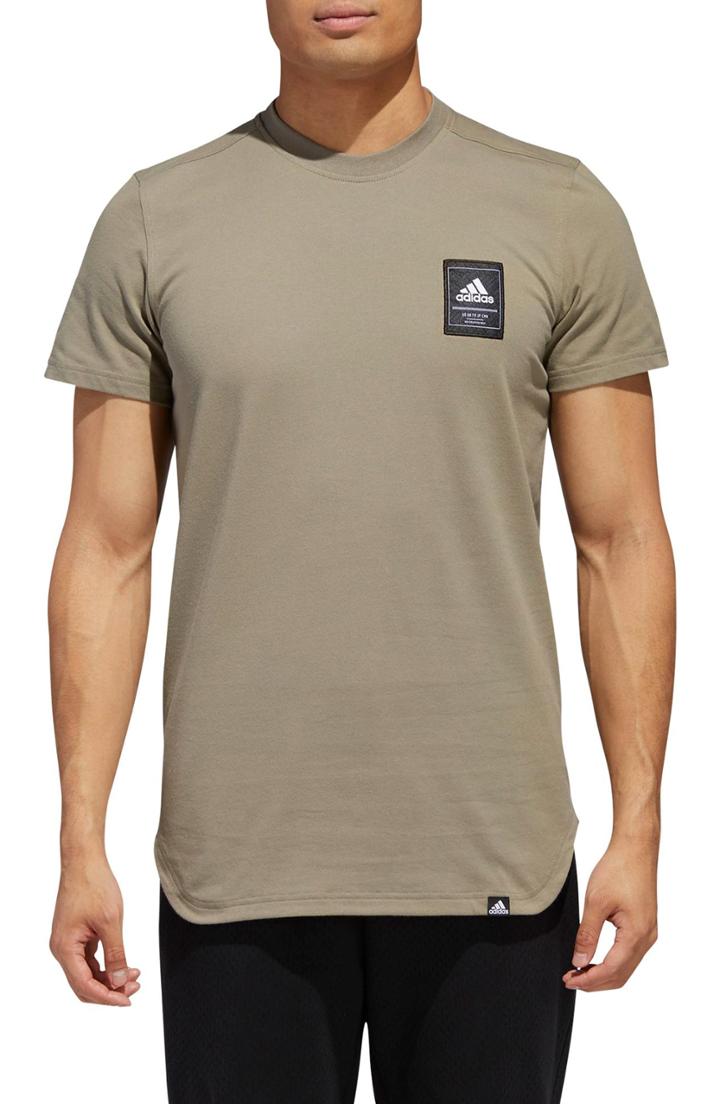 Men's Adidas Scoop International T-shirt, Size - Green