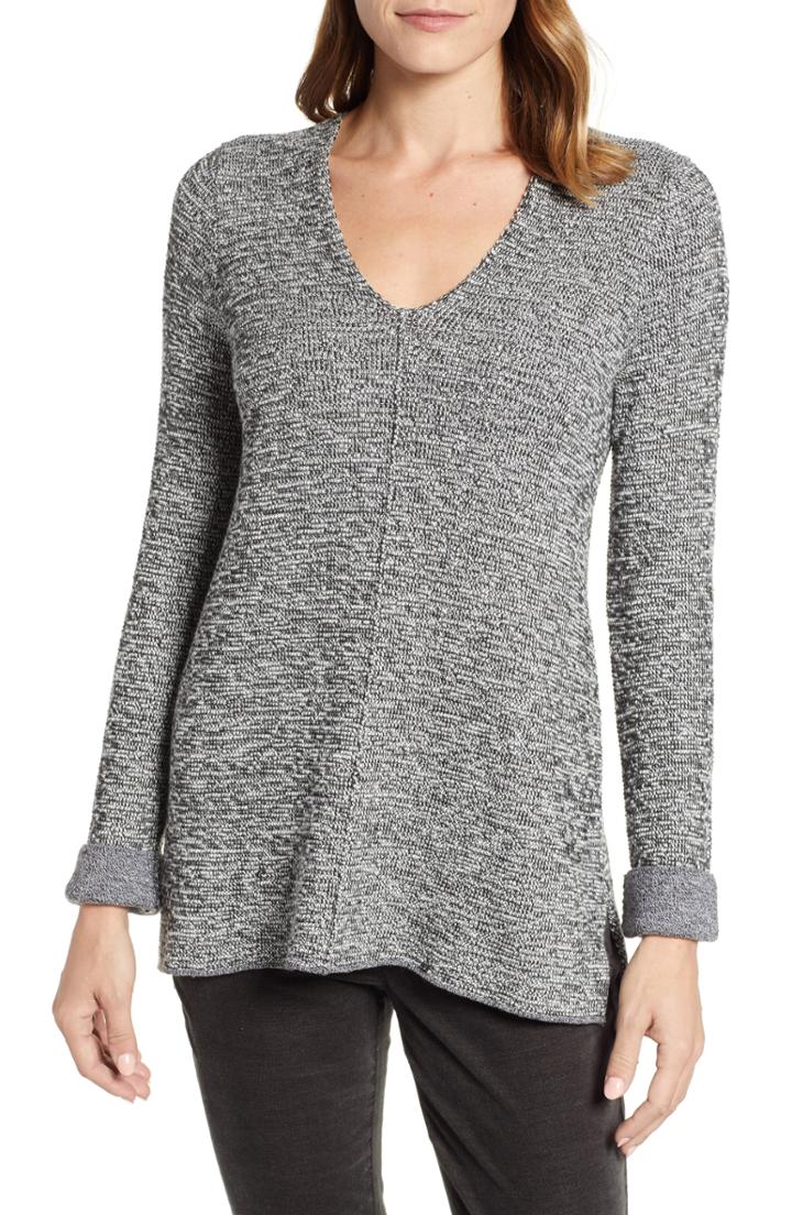 Women's Nic+zoe Good Vibes Sweater - Black