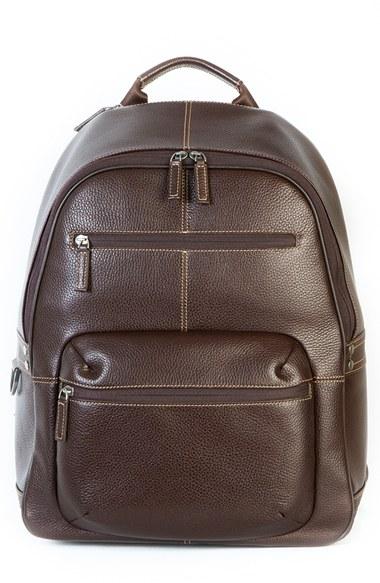Men's Boconi 'tyler' Rfid Leather Backpack - Brown
