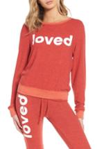 Women's Dream Scene Loved Sweatshirt, Size - Red