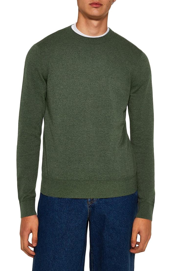 Men's Topman Classic Fit Sweater - Purple