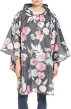 Women's Joules Right As Rain Print Packable Hooded Poncho