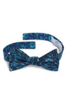 Men's Southern Tide Westport Floral Silk Bow Tie, Size - Blue