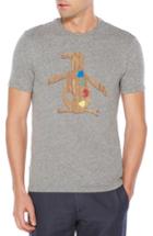 Men's Original Penguin Paint Palette Pete T-shirt, Size - Grey