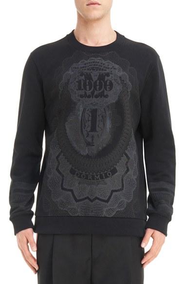 Men's Givenchy Tonal Currency Print Sweatshirt