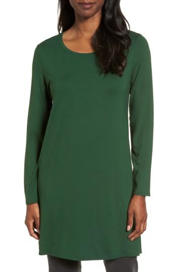 Women's Eileen Fisher Jersey Tunic, Size - Green