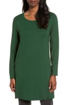 Women's Eileen Fisher Jersey Tunic, Size - Green