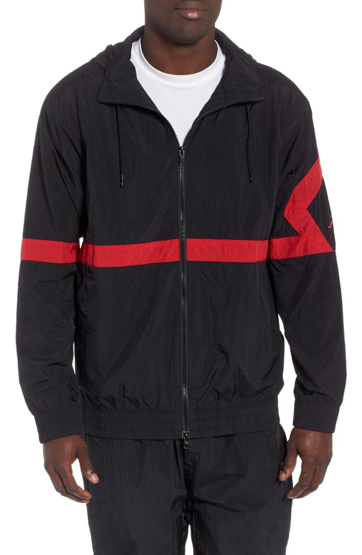 Men's Nike Jordan Diamond Hooded Track Jacket R - Black