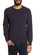 Men's French Connection Regular Fit Stretch Cotton Crewneck Sweater - Blue