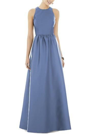 Women's Alfred Sung Sateen Gown
