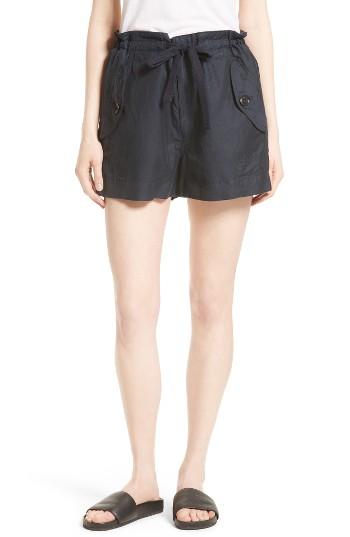 Women's Vince Drawstring Utility Shorts - Blue