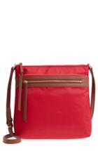 Nordstrom Kaison Nylon Crossbody Bag - Red