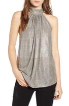 Women's Bishop + Young Hi-shine Metallic Tie Neck Tank Top - Metallic