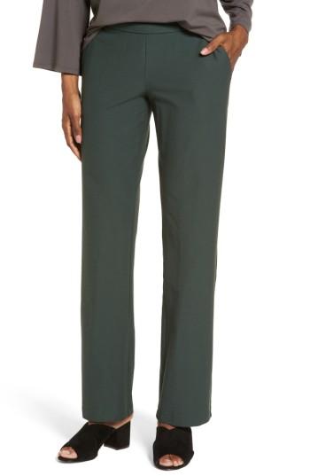 Women's Eileen Fisher Straight Leg Pants, Size - Green