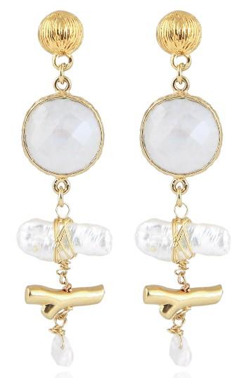 Women's Gas Bijoux Laguna Stone Drop Earrings