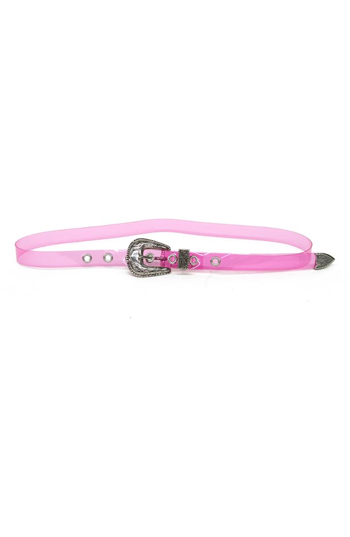 Women's B-low The Belt Baby Frank Transparent Hip Belt - Petal/ Silver