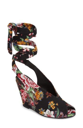 Women's Jeffrey Campbell Verlina Wedge Sandal .5 M - Black