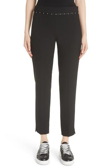 Women's Emporio Armani Studded Pants Us / 38 It - Black