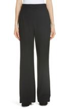 Women's Tory Burch Elliott High Waist Wide Leg Pants - Black