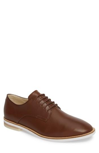 Men's Calvin Klein 'aggussie' Plain Toe Oxford .5 M - Brown